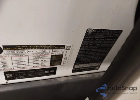 2020 Land Rover Range Rover Sport Hse Mhev z USA, uszkodzony, nr VIN SALWR2SU3LA709833